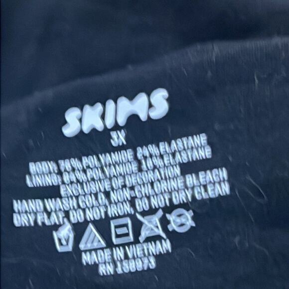 SKIMS FITS EVERY BODY NWT BANDEAU GRAY ONYX TOP SIZE 3X - Picture 8 of 8